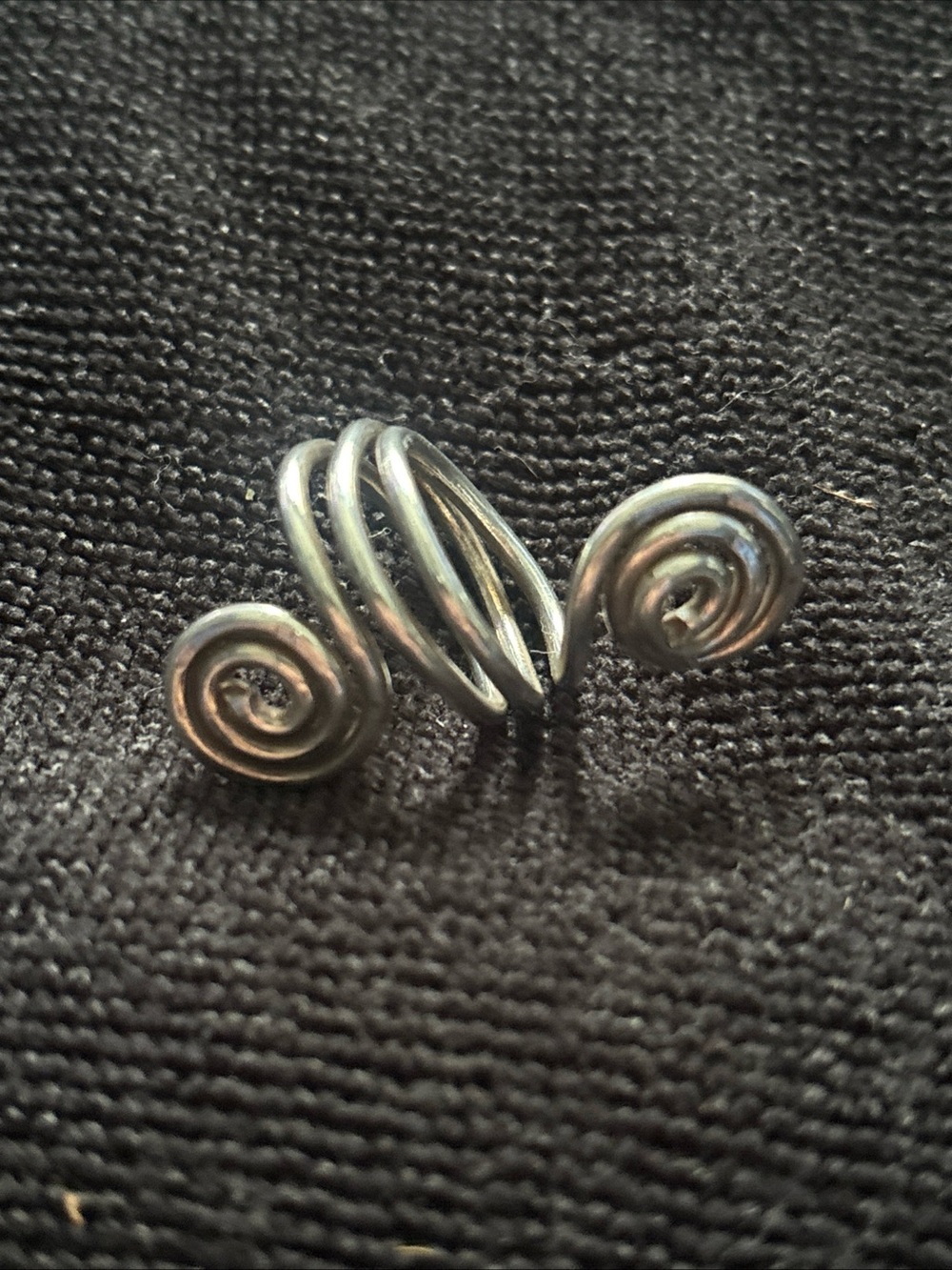 Womens Vintage Estate Sterling Silver Modernist Ring 9.3g
